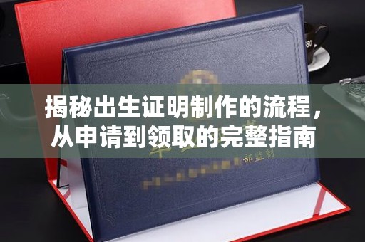 嵊泗揭秘出生证明制作的流程，从申请到领取的完整指南